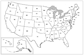 blank map of the united states