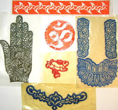 henna stencils