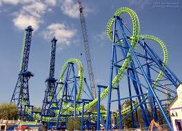 D�j� Vu roller coaster at Six