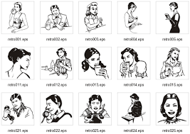 retro clip art