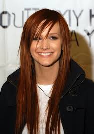 Ashlee Simpson red hair