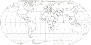 blank global map