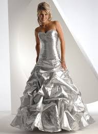 wedding dresses silver