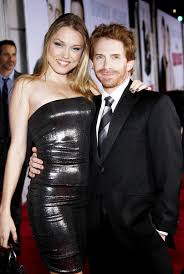 Clare Grant and Seth Green