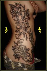black flower tattoos