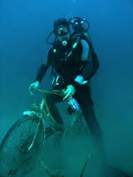 velo sous l eau