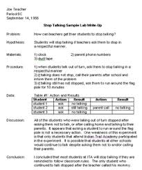 lab report example