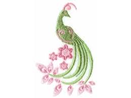 peacock embroidery pattern