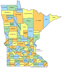 Minnesota County Map - MN