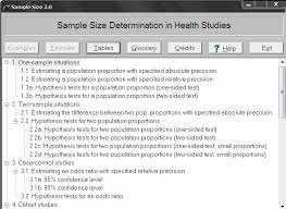 sample size determination