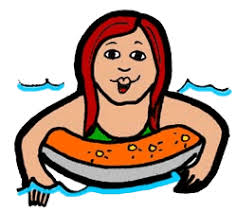 Clip Art Girl Swimming