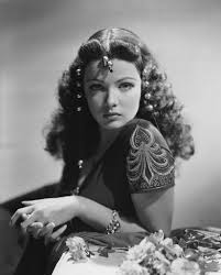 gene tierney, woman portrait