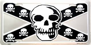 black and silver flag