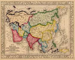 mappa dell'Asia