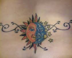 sun moon and star tattoo