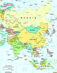 asia map countries