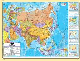 asia map with capitals