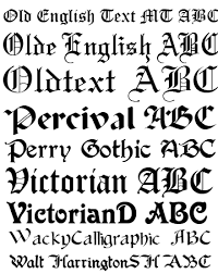 old english fonts