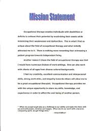 mission statement sample