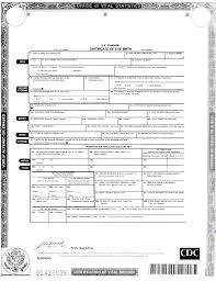 sample birth certificate