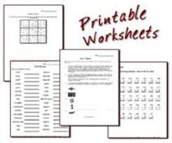 printable worksheets