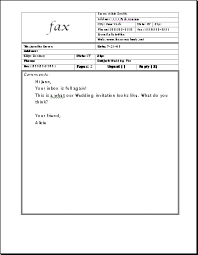 fax cover sheet sample