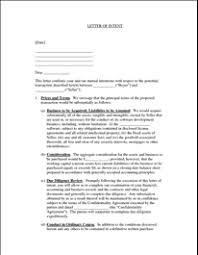 letter of intent example
