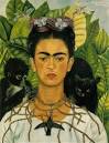 Tags:Elsa Mora, Frida Kahlo, Frida Khalo, papercut - self-portrait-with-monkeys-1940