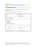 Time Off Request Form