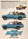 1979 Chevy LUV Pickup Truck Classic Vintage Print Ad