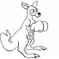 Boxing coloring page