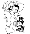 betty boop coloring page