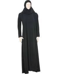 Abaya cloak in Saudi style in black - Oriental-Style