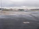 A Lufthansa regional jet uses taxiway D en route to runway 33 at Birmingham - via Daymix