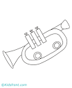 Trumpet coloring page