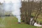 In the field by the River yeo a bonfire on this calm day. - via Daymix