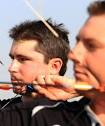 AIMING FOR MEDALS: Shaun Teasdale, left, and Stephen Clifton from the New ... - 4194475