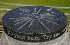 Along with local landmarks, there is a direction for Kenya, Lesotho, - via Daymix