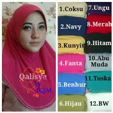 Jilbab Syria Dosty Tanpa Glitter Cantik Simple dan Modis | Grosir ...