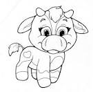 Cow coloring page