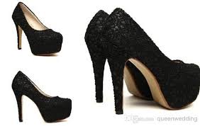 Bridal Shoes Lace Night Club Shoes Wedding Shoes Red/Black/Beige ...