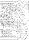 Barbie and 3 Musketeers coloring page
