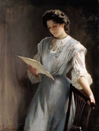 Reading the Letter - Thomas Benjamin Kennington als Kunstdruck ... - Reading-the-Letter