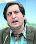Sajjad Ghani Lone addresses mediapersons at his residence in Srinagar on ... - jk3