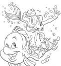 Swimming coloring page