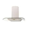 NuTone 30 In Bent Glass Chimney Hood in Stainless Steel NS5430SS