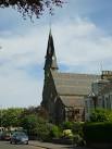 A lightning bolt hit the spire of St Stephen's and West Church in Broughty - via Daymix