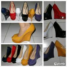 Sepatu Wedges Import, Jual Wedges Murah, Sepatu Jelly Wedges Import