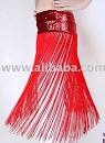 Handmade Belly Dance Hip Scarf Wrap With paillettes And Long