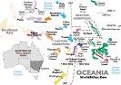 Oceania Time Zone Map -